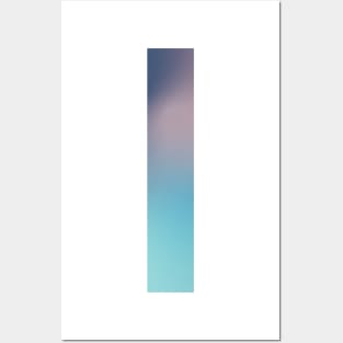 Gradient Letter I Initial Alphabet Posters and Art